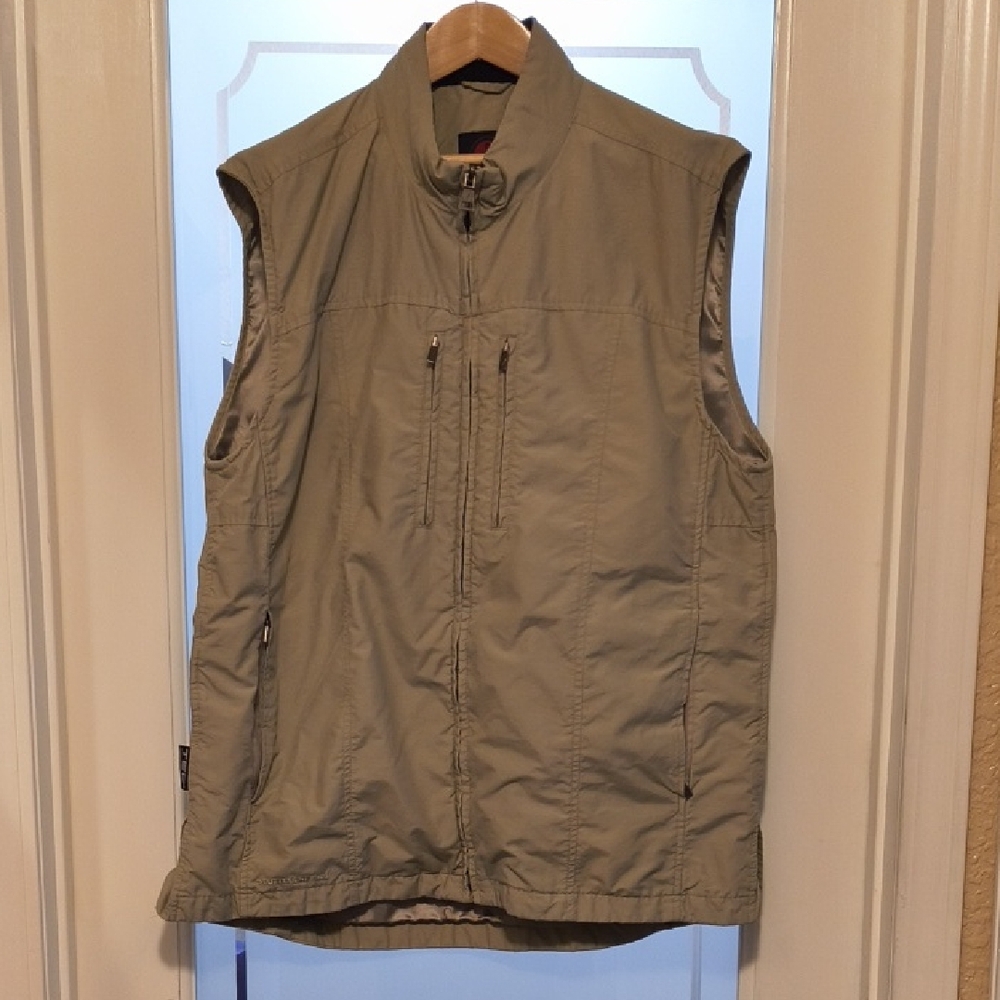 ScotteVest Men's Lightweight Utility Vest Jacket - Khaki - Large